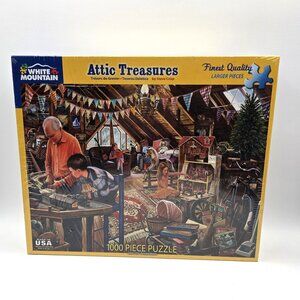 White Mountain Attic Treasures 1000 Piece Rare Hard To Find Sealed Steve Crisp